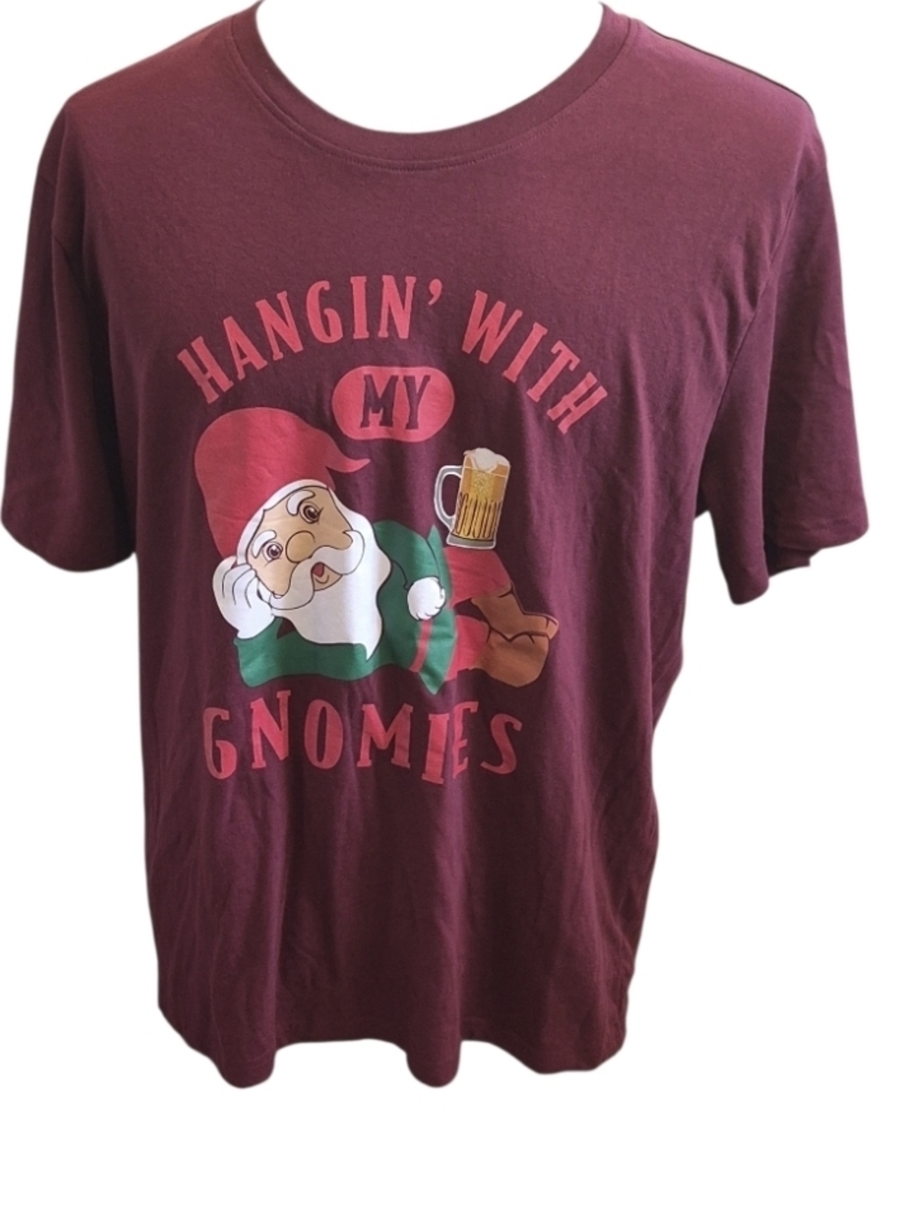 Disguise Maroon Holiday Logo Graphic Tee